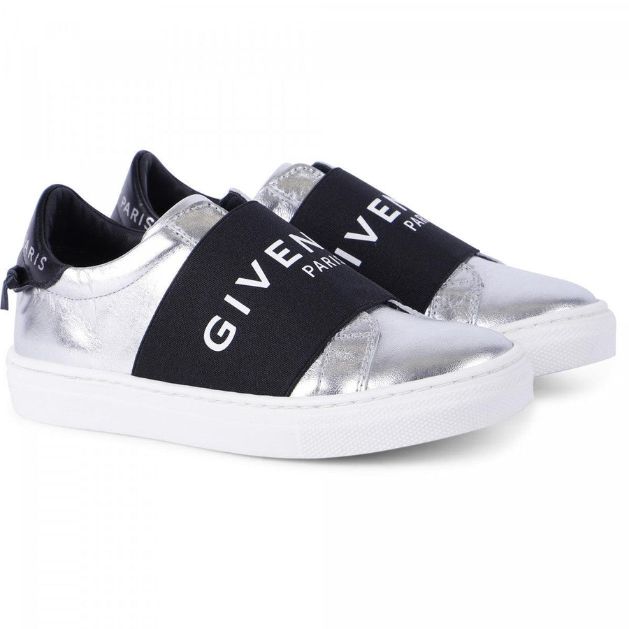 Girl GIVENCHY Slip-On Sneaker in Silver