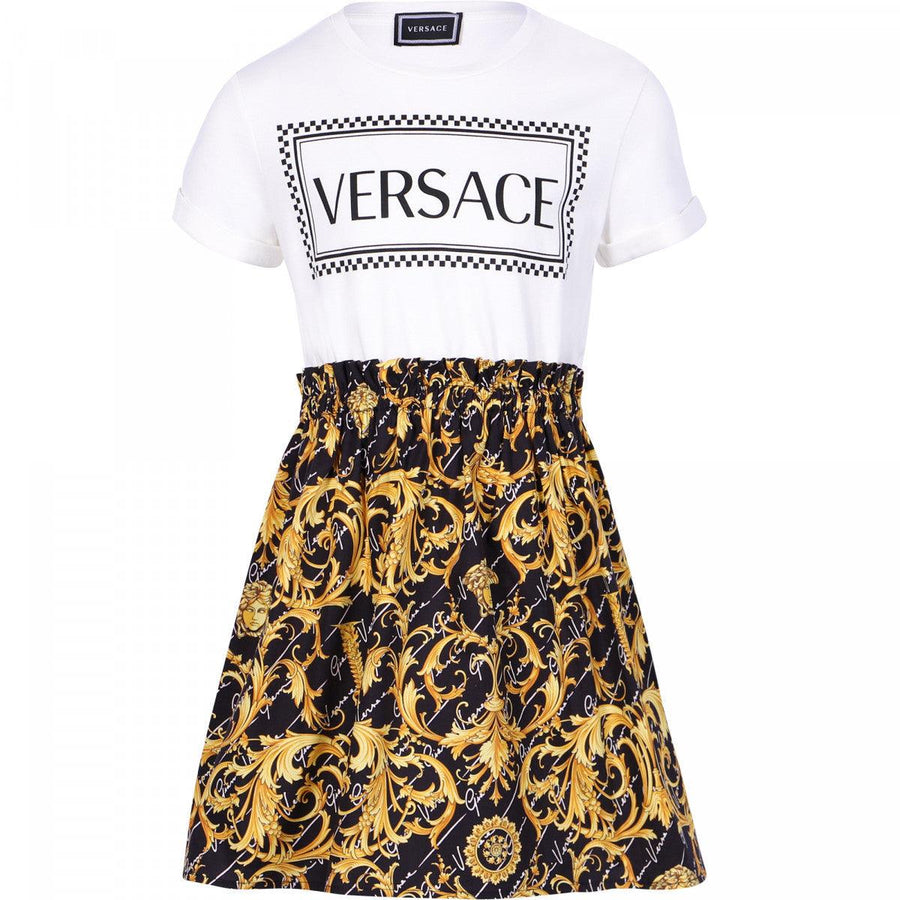 Fille YOUNG VERSACE Robe à imprimé baroque