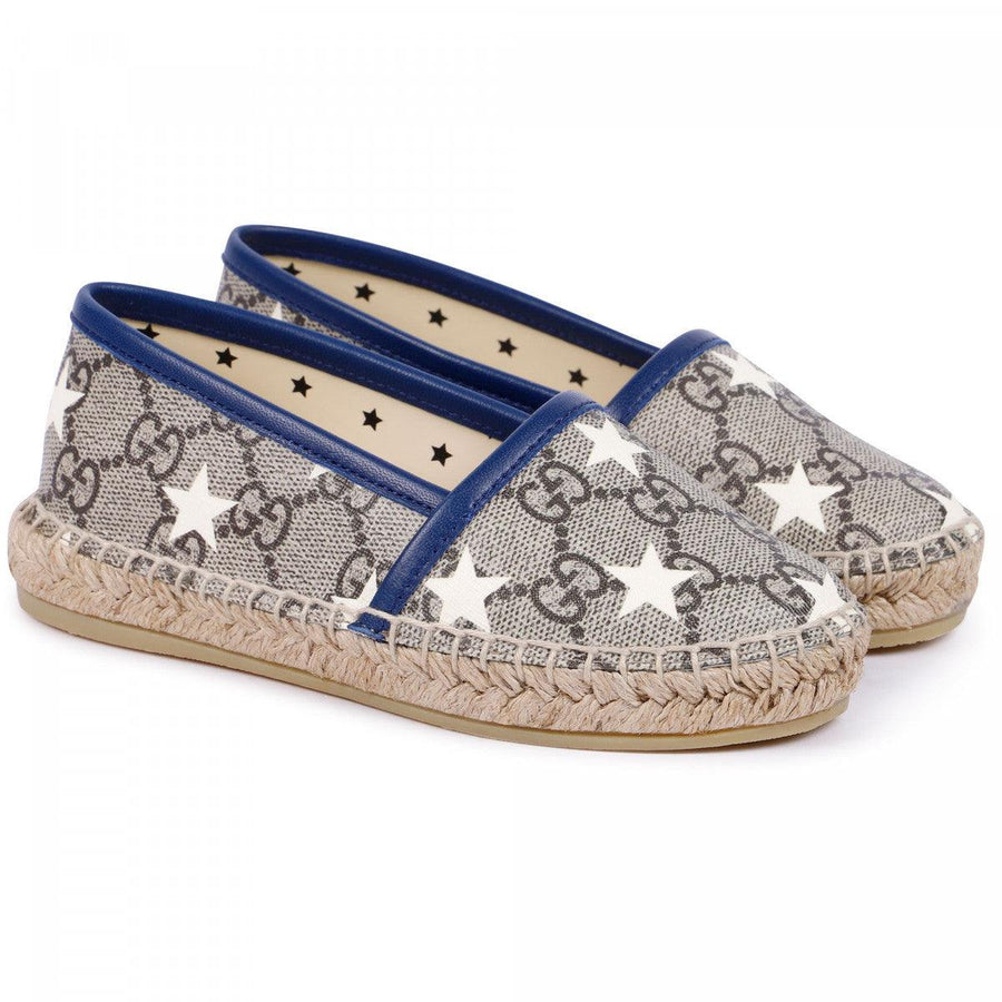 Boy & Girl GUCCI GG Star Print Espadrilles