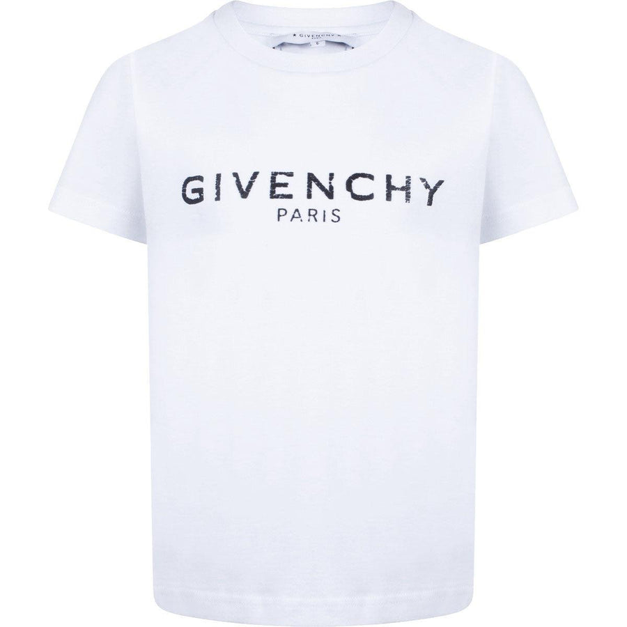 Boy GIVENCHY Logo T-shirt in White