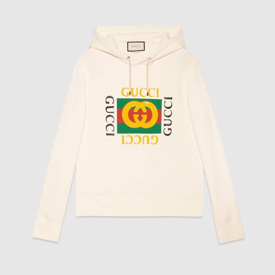 Sweat à capuche oversize Gucci avec logo Gucci Homme