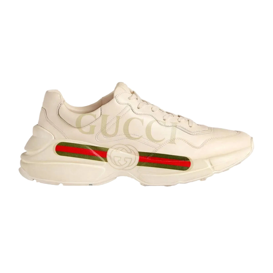 Rhyton Gucci logo leather sneaker