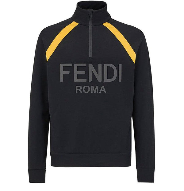 FENDI Sudadera de tejido técnico amarillo