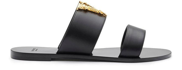 VERSACE Virtus Leather mules