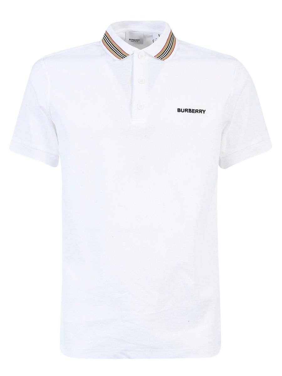 POLO BURBERRY AVEC LOGO Blanc Homme