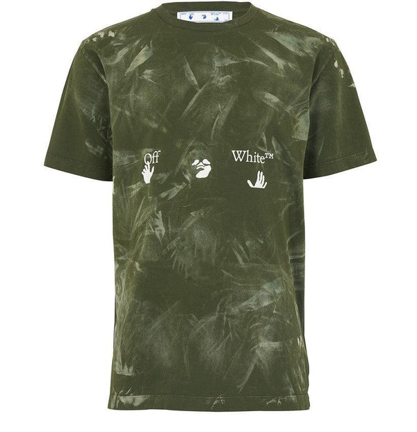 OFF-WHITE Camiseta vintage blanqueada