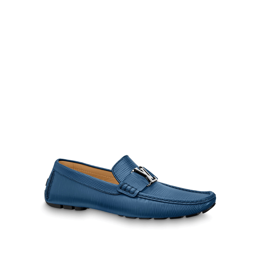 Men Louis Vuitton MONTE CARLO MOCASSIN in Bleu Driver