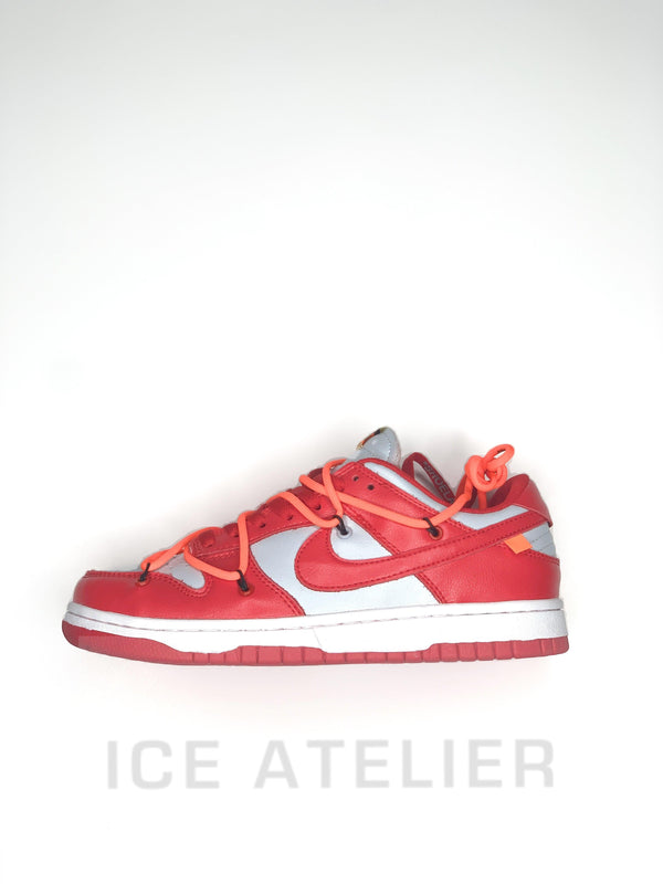 OFF-WHITE X Nike Dunk Low 'University Rouge' 