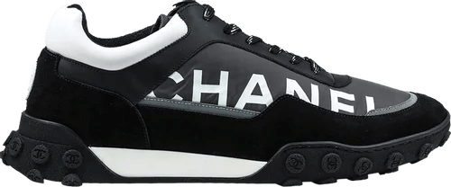 Chanel Nylon 'Grey Black Sneakers