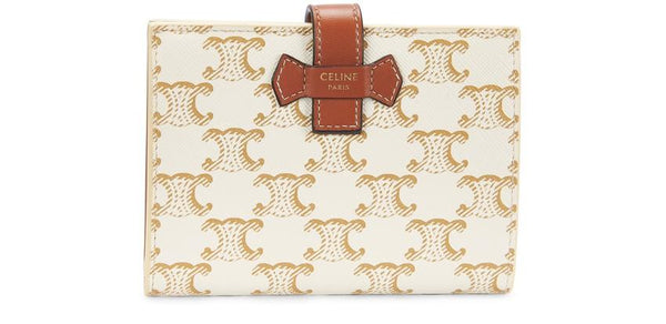 Portefeuille moyen en toile Triomphe CELINE