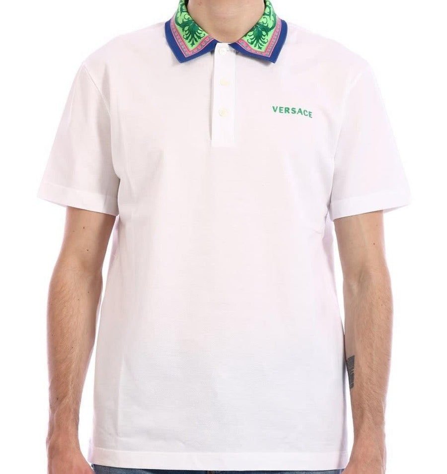 POLO VERSACE BAROQUE Blanc Homme