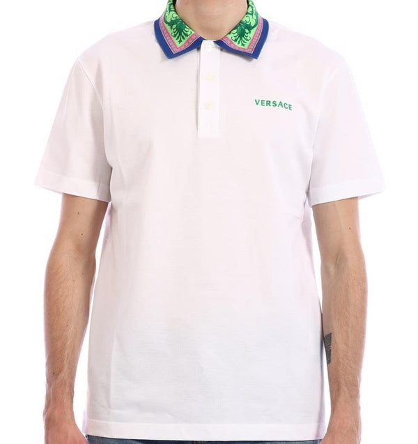 POLO VERSACE BAROQUE Blanc Homme