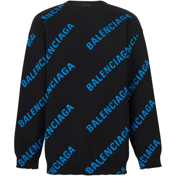 BALENCIAGA Cotton logo knit