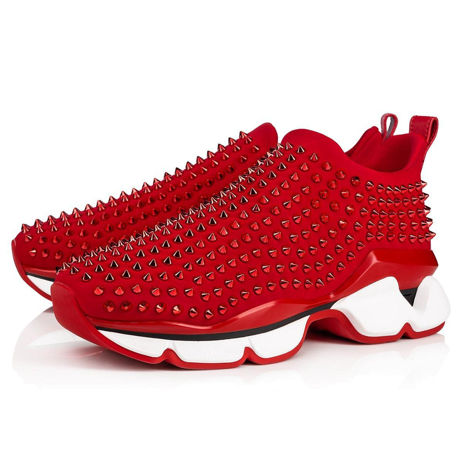 Femmes Louboutin Spike-Sock Hommes Plat 30 mm