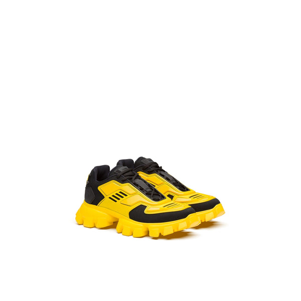 Women Prada Cloudbust Thunder knit sneakers Yellow