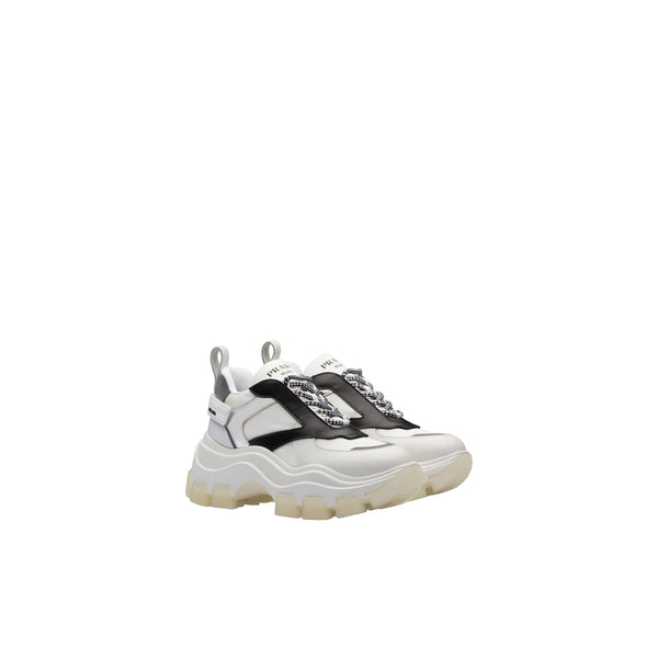 Women Prada Sneakers Leather and Nylon Prada Block