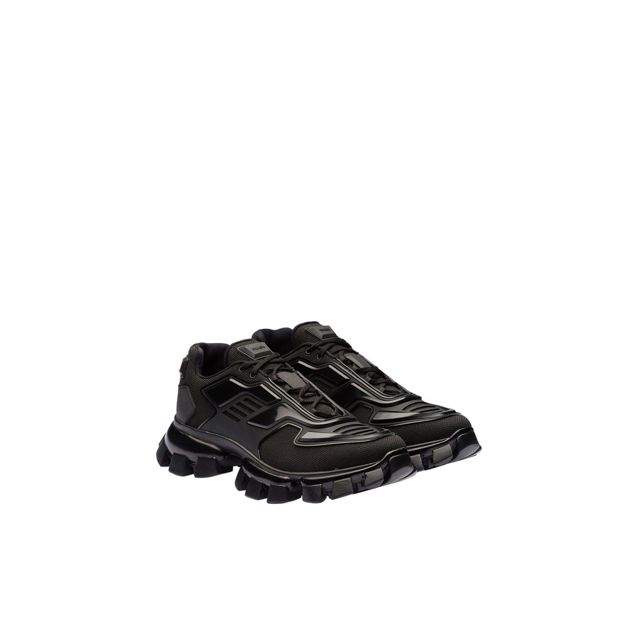 Hombre Prada Zapatillas Cloudbust Thunder de punto Negro