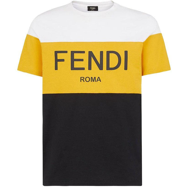 FENDI Camiseta de algodón multicolor