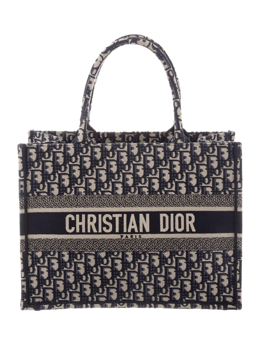Dior Medium Oblique Book Tote Bleu Multicolor