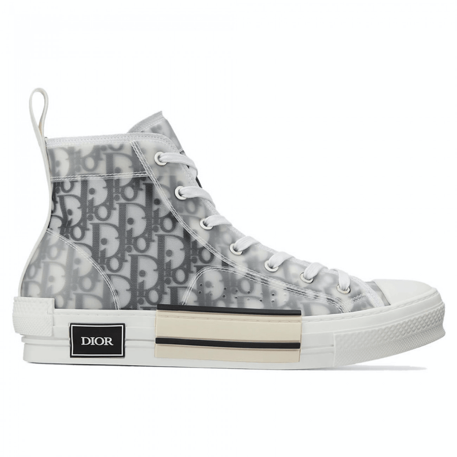 DIOR B23 HIGH-TOP SNEAKERS IN DIOR OBLIQUE