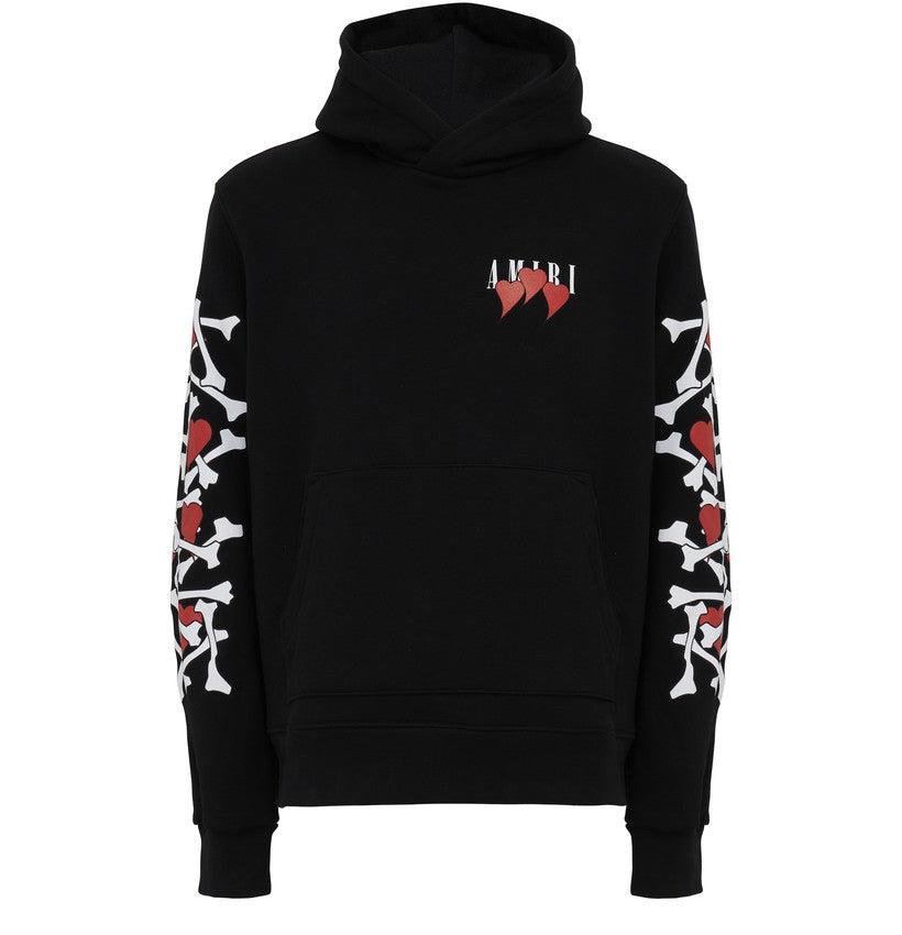AMIRI Three Heart Bones  Sweatshirt Hoodie