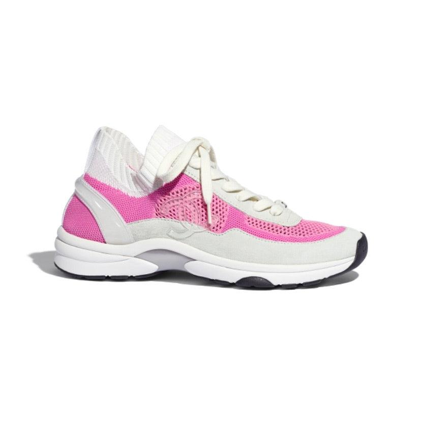 WOMEN CHANEL FABRIC & SUEDE CALFSKIN