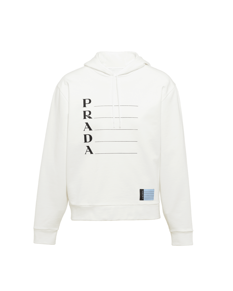 Sweat à capuche imprimé PRADA