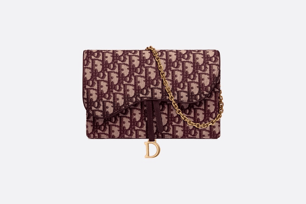 DIOR OBLIQUE SADDLE CLUTCH