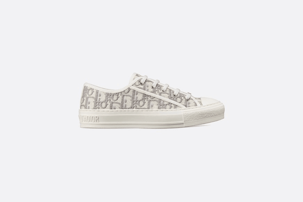 BASKETS WALK'N'DIOR EN COTON BRODÉ DIOR GRIS FEMME