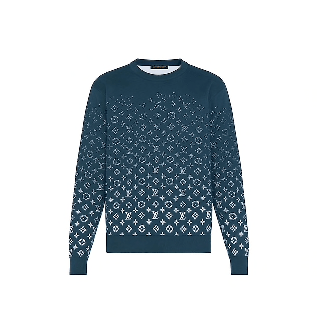 LOUIS VUITTON GRADIENT MONOGRAM CREWNECK sweat-shirt