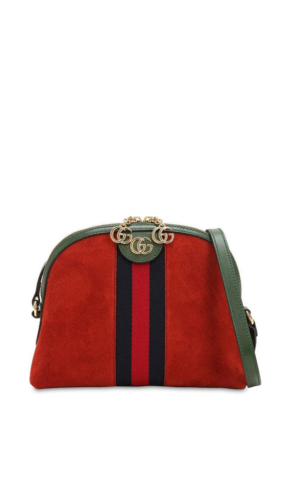 GUCCI OPHIDIA SUEDE SHOULDER BAG