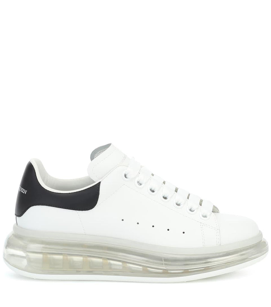 ALEXANDER MCQUEEN SEMELLE TRANSPARENTE Baskets en cuir