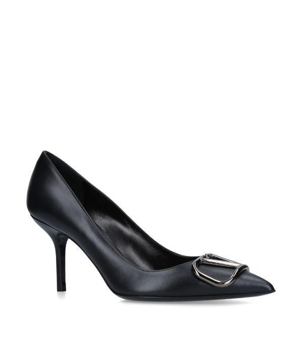 YSL Yves Saint Laurent Valentino Garavani Zapatos de tacón VLOGO de cuero 80