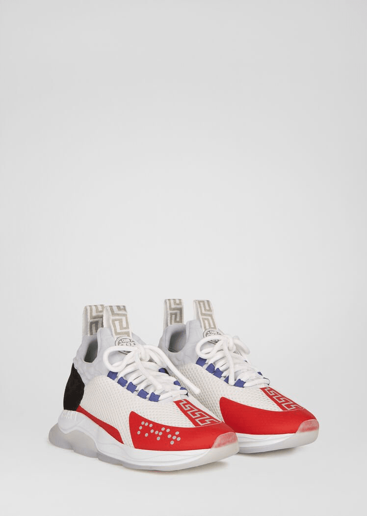 WOMEN VERSACE CROSS CHAINER SNEAKERS