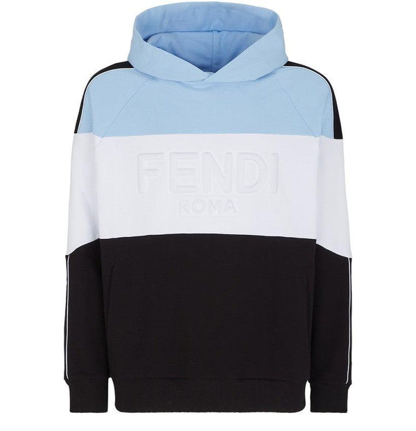 FENDI Sudadera con capucha de punto multicolor