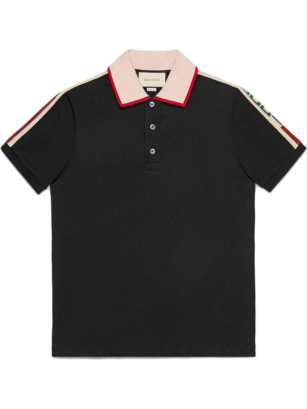 Polo en coton Gucci avec chemise à rayures Gucci Homme