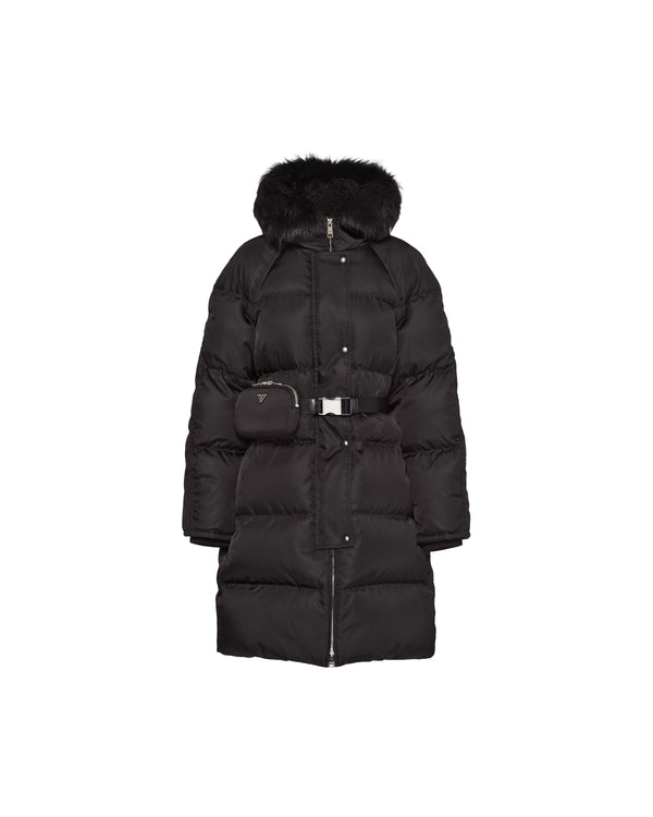 Doudoune en gabardine Prada Re-Nylon