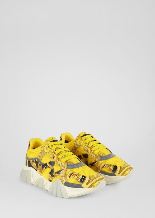 BASKETS VERSACE SQUALO IMPRIMÉ BAROC FEMME