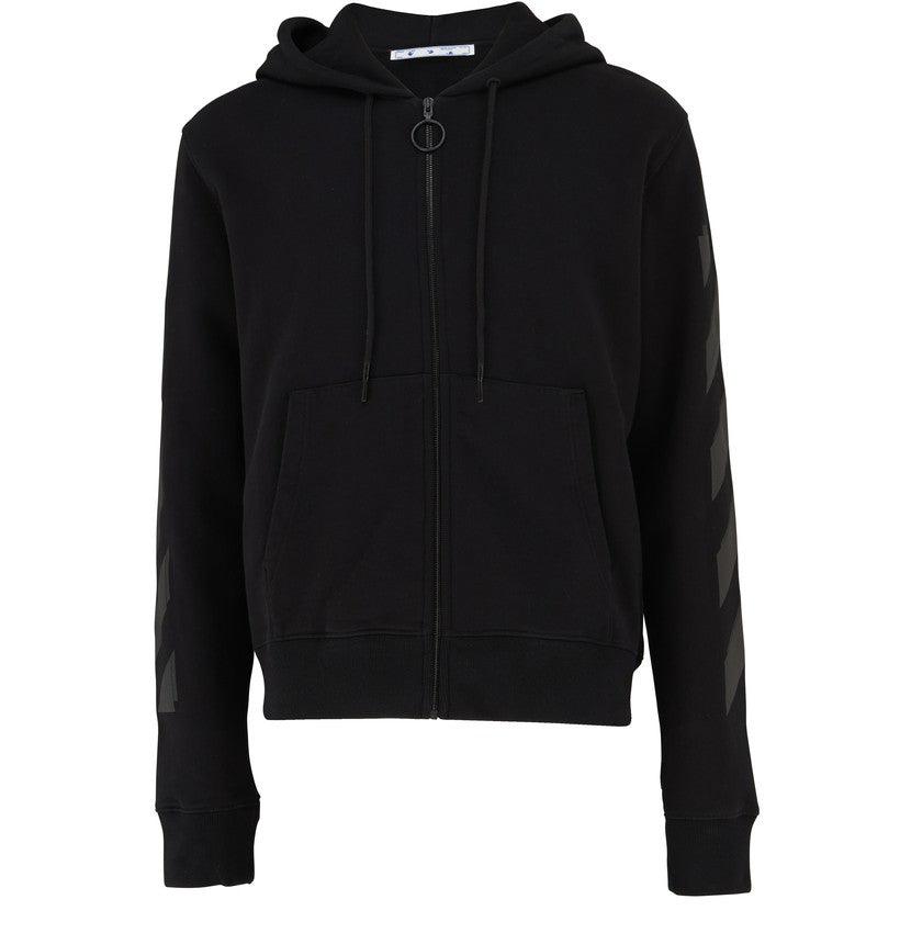 OFF-WHITE Sudadera con capucha y cremallera Rubber Arrow