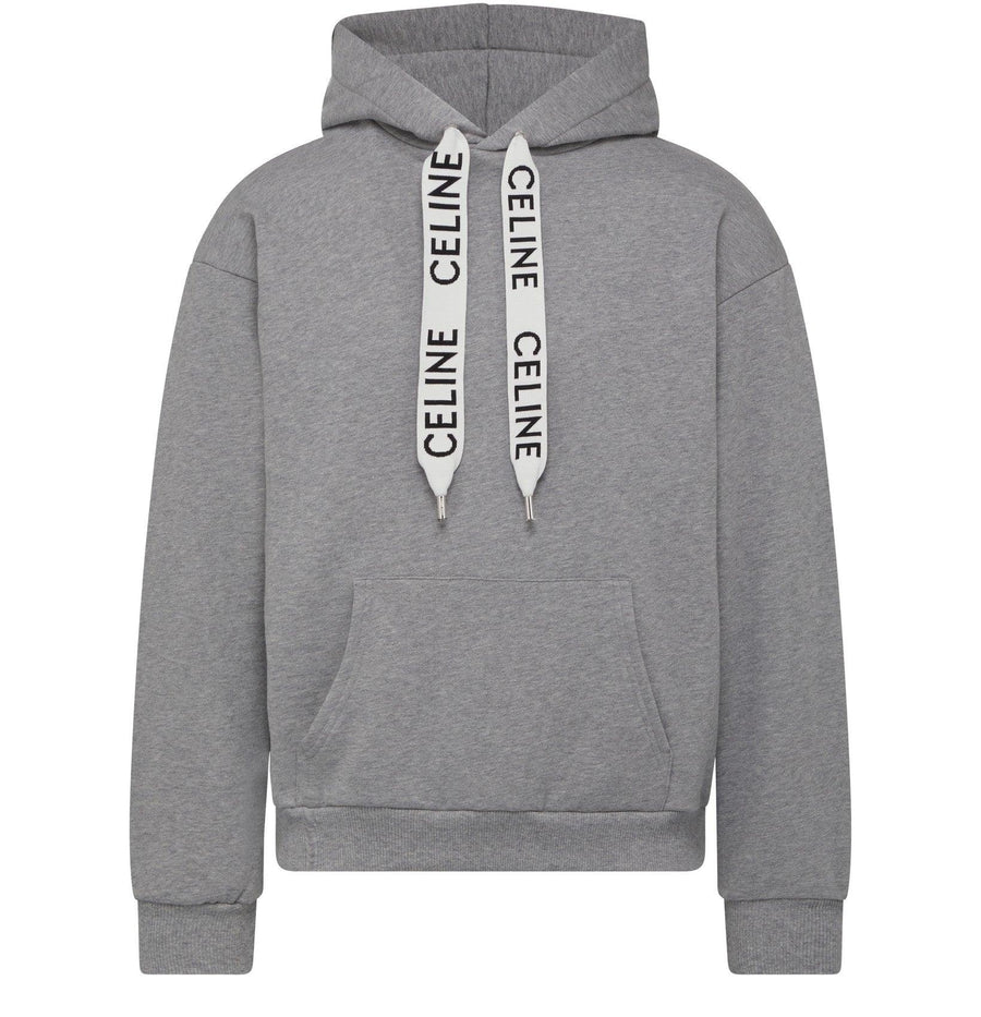 Celine Hoodie Sweat ample à capuche en molleton de coton