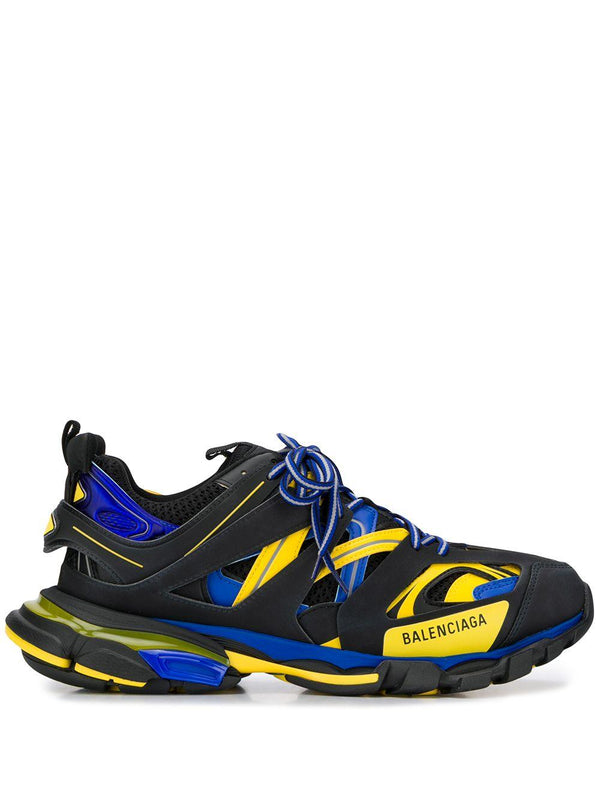 Men Balenciaga Track Sneaker in Black/Yellow/Blue