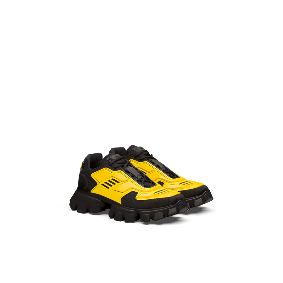 Baskets en maille Cloudbust Thunder Jaune Prada Homme