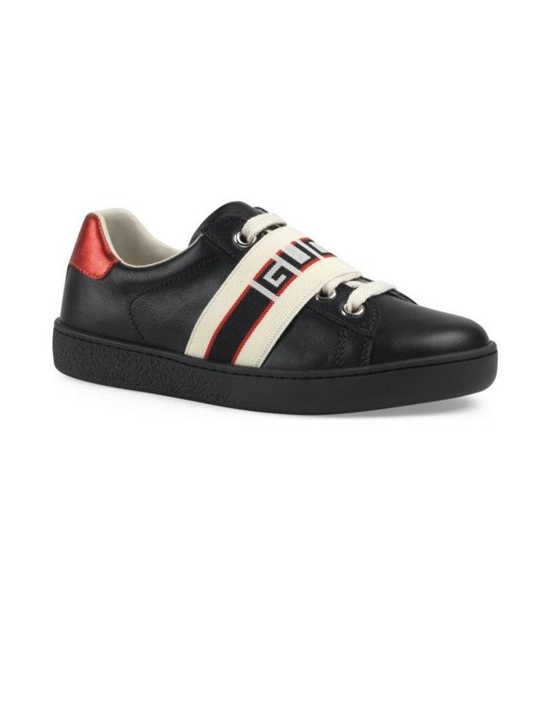 Boy & Girl Gucci New Ace Leather Sneakers
