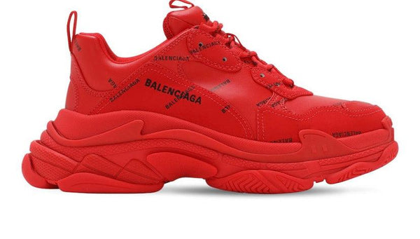 MEN BALENCIAGA TRIPLE S ALLOVER LOGO SNEAKERS