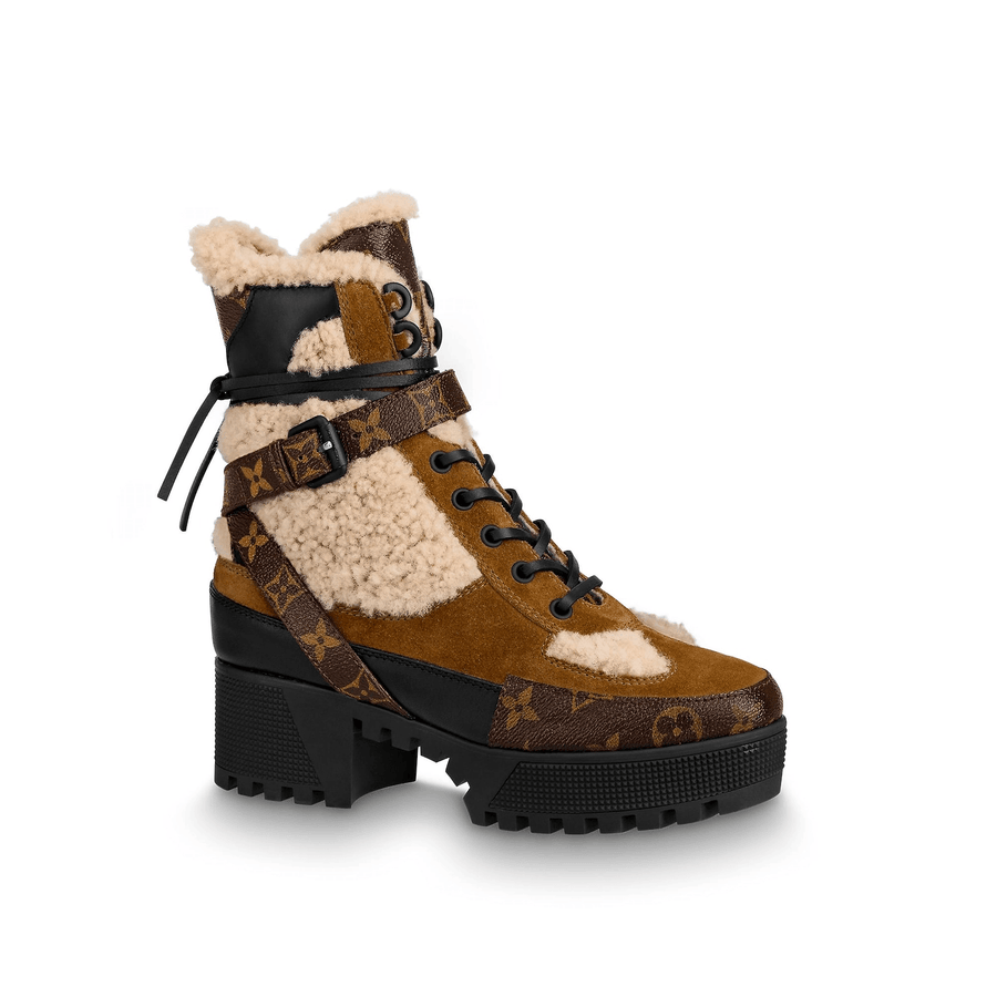 WOMEN LOUIS VUITTON LAUREATE PLATFORM DESERT BOOT
