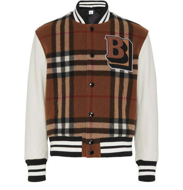 BURBERRY Check bomber jacket