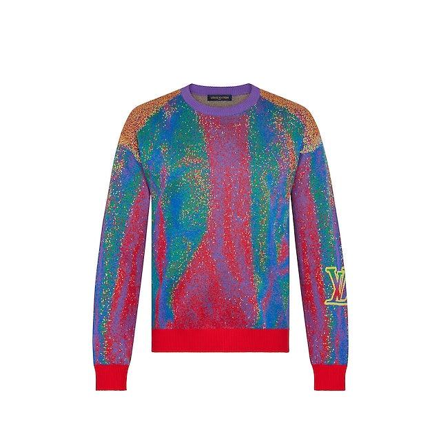MEN LOUIS VUITTON JACQUARD CREWNECK sweatshirt