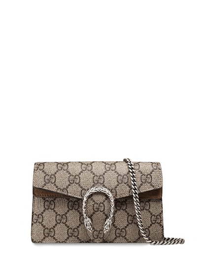 Gucci Beige Taupe Super Mini Dionysus GG Supreme Bag