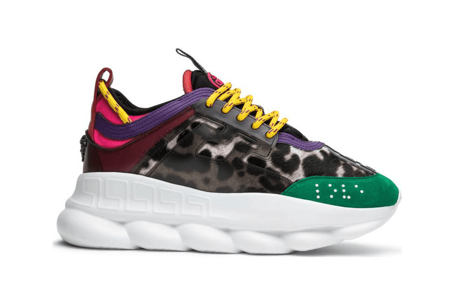 Baskets Versace Colorblock Chain Reaction pour hommes