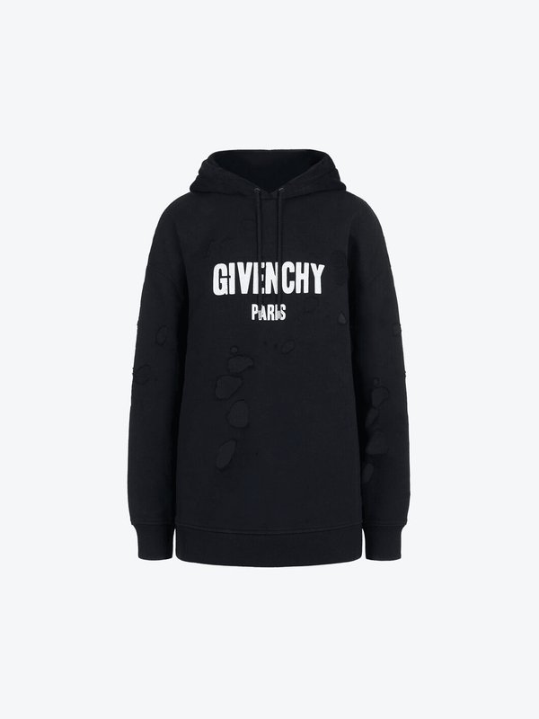 GIVENCHY PARIS DESTROYED HOODIE